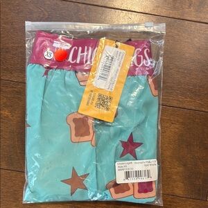 Blue and Brown Athletic Shorts with Star Pattern